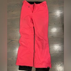 Bright pink Roxy size 12 Snowpants